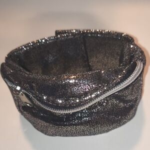 Elegant Black Glitter Wrist Wallet